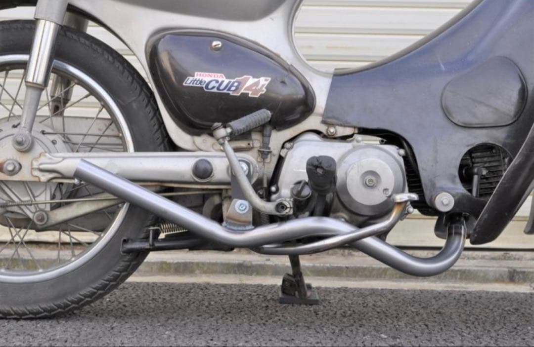 新品未使用 スーパーカブ リトルカブ キャブ車用 ウェイブ管マフラー