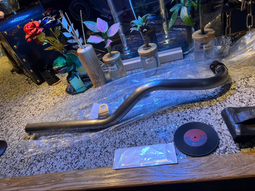 新品未使用 スーパーカブ リトルカブ キャブ車用 ウェイブ管マフラー