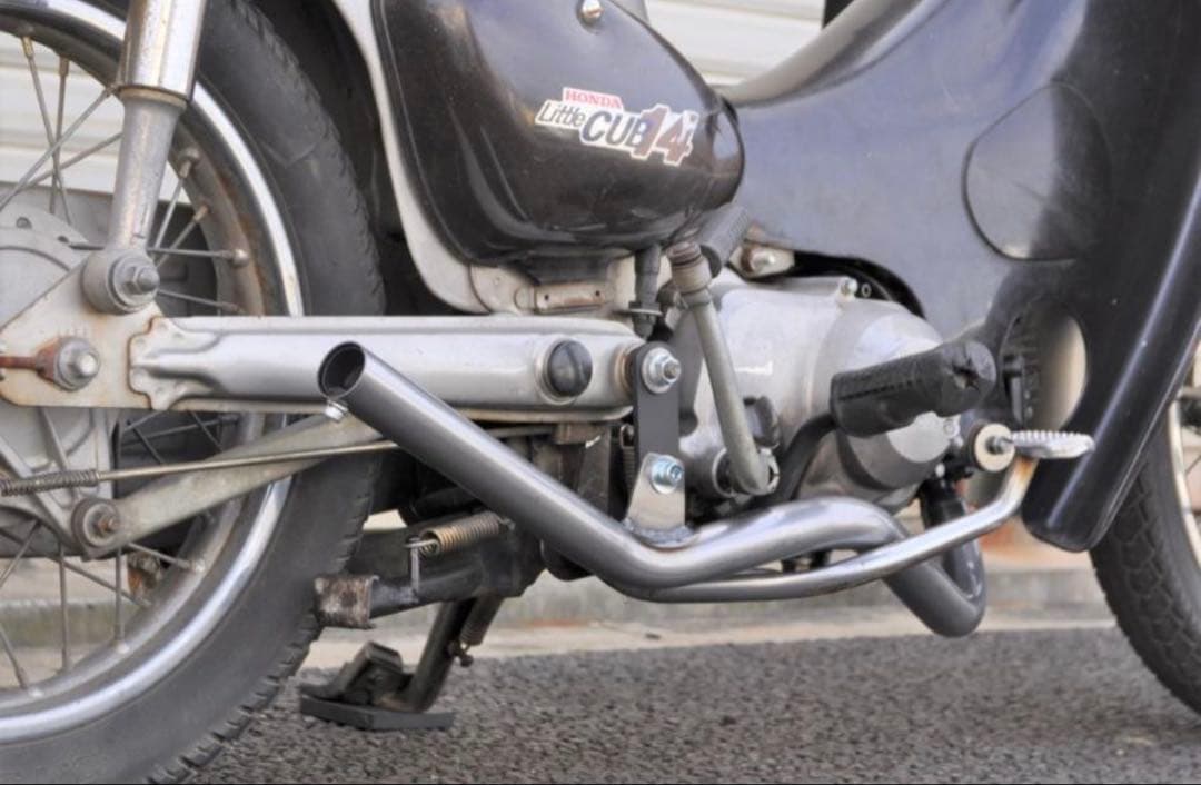 新品未使用 スーパーカブ リトルカブ キャブ車用 ウェイブ管マフラー