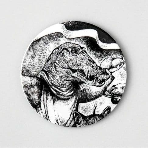 ヒグチユウコ BABEL蛤の船にのる音楽家 17cm丸皿5枚セット ボリス雑貨店