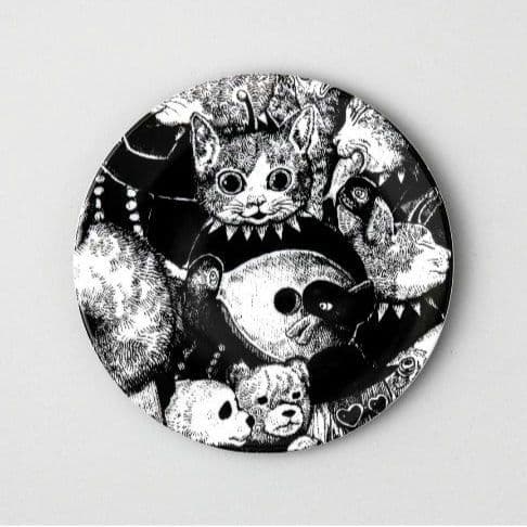 ヒグチユウコ BABEL蛤の船にのる音楽家 17cm丸皿5枚セット ボリス雑貨店