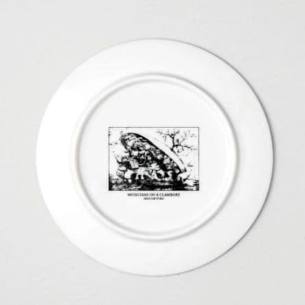 ヒグチユウコ BABEL蛤の船にのる音楽家 17cm丸皿5枚セット ボリス雑貨店