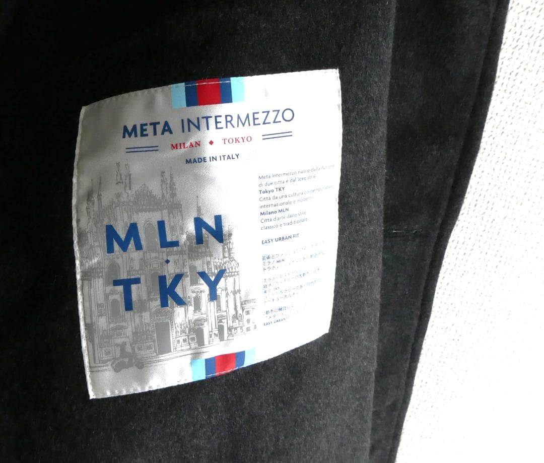  INTERMEZZO　イタリア製 ウール チェスターコート