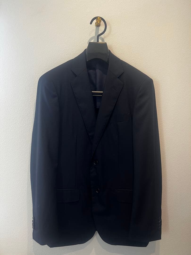 TOMORROWLAND BLUE WORK ネイビーウールスーツ 46