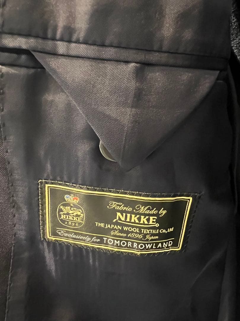 TOMORROWLAND BLUE WORK ネイビーウールスーツ 46