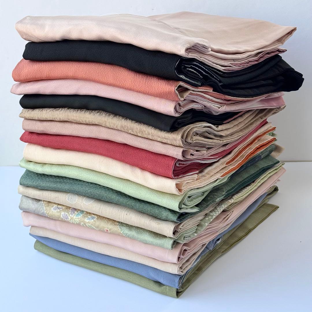 訪問着　付け下げ　17枚まとめ売り　リメイク用　素材用