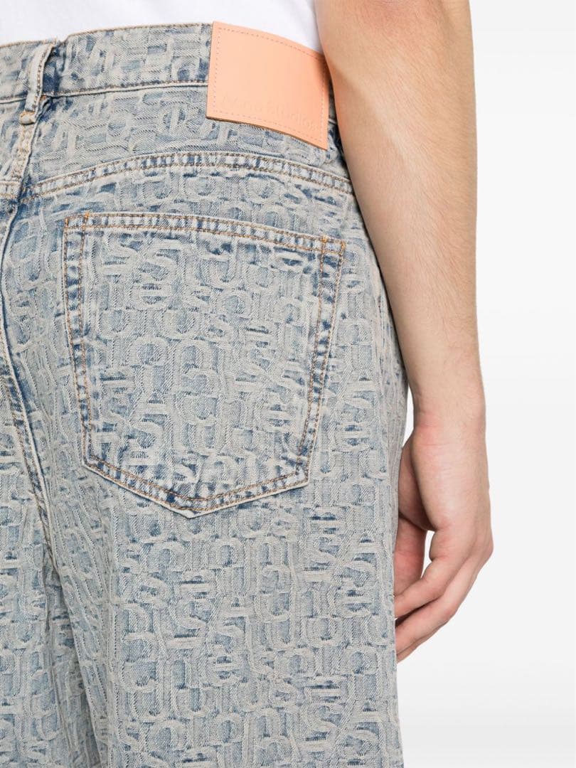 acne studios 24 AW モノグラフデニムショートパンツ