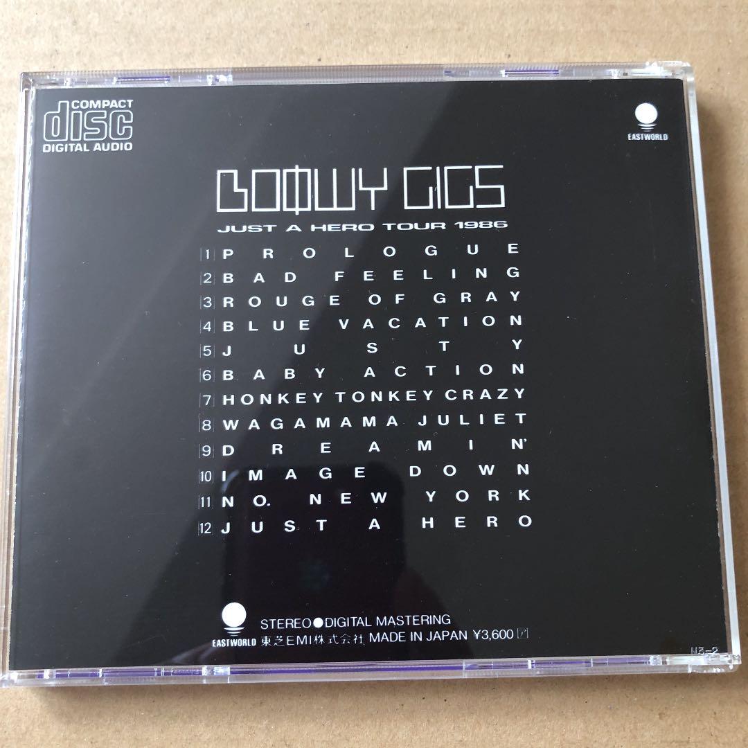 レア BOOWY GIGS JUST A HERO TOUR 1986 CD