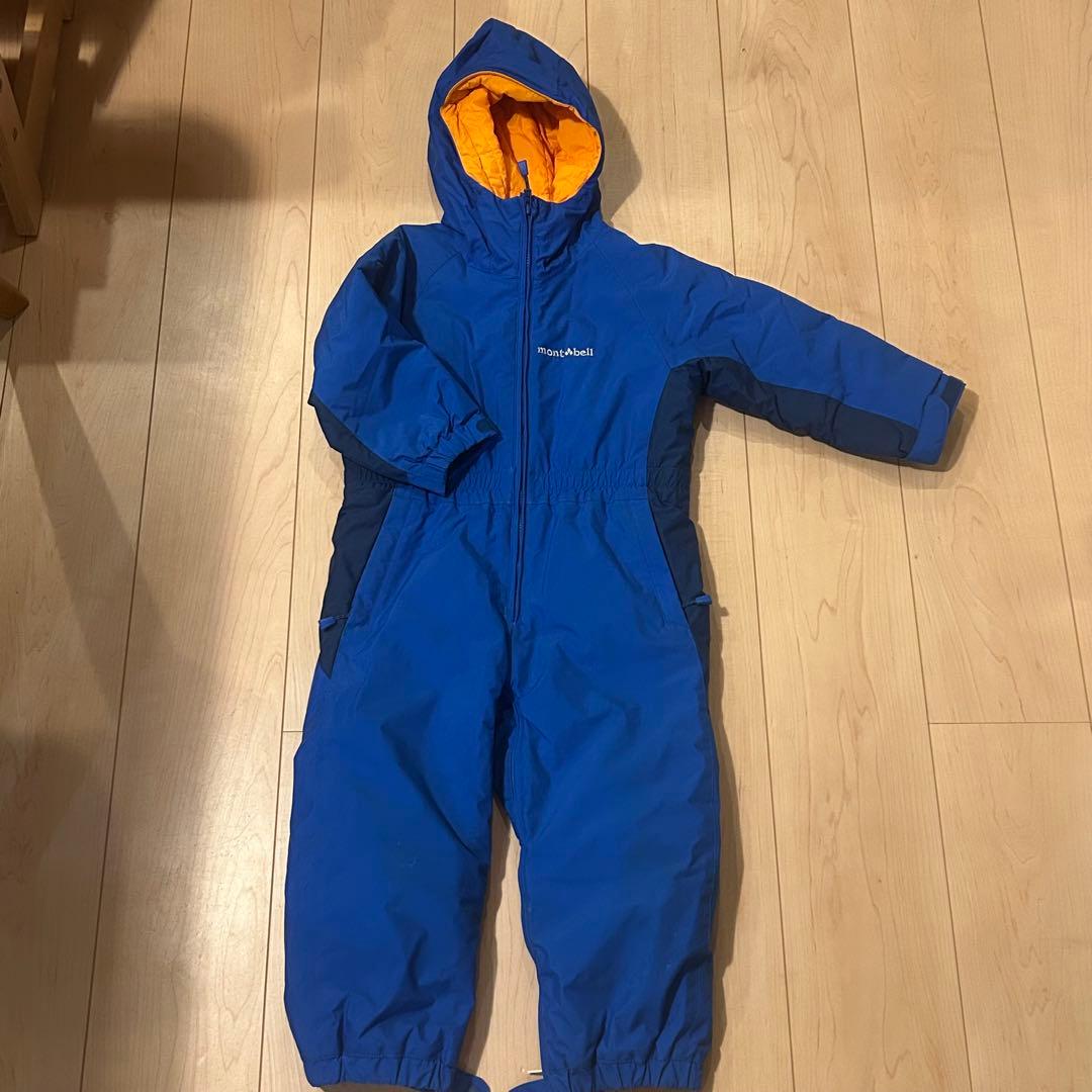 【値下げしました】mont-bell パウダーオーバーオール 100cm