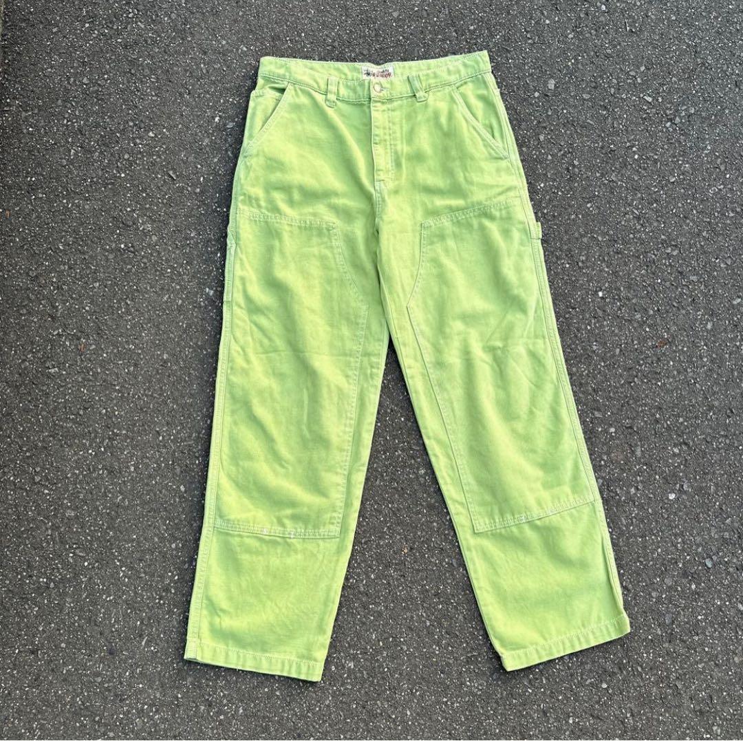Stüssy WORKGEAR ワークパンツ 32 ライトグリーン