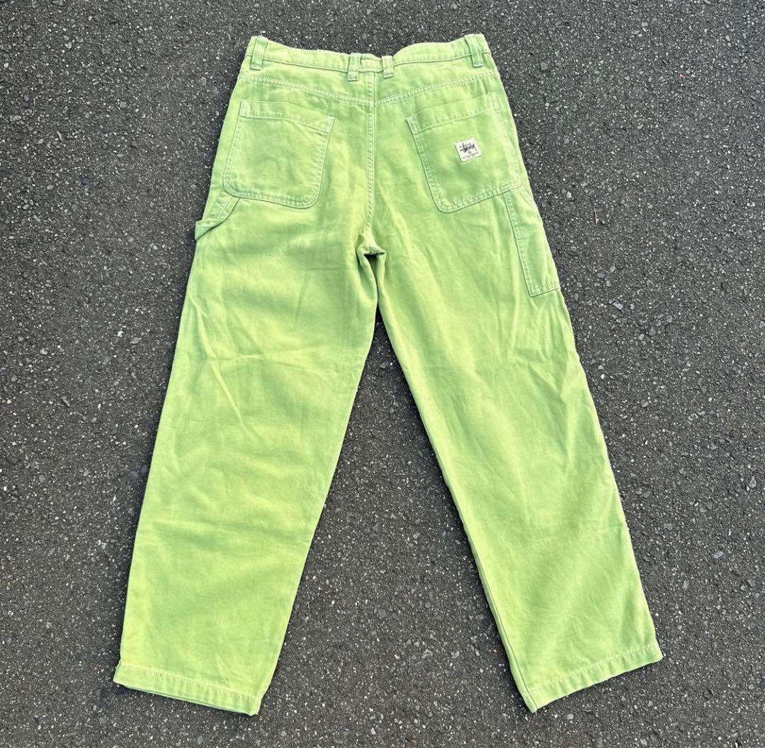 Stüssy WORKGEAR ワークパンツ 32 ライトグリーン