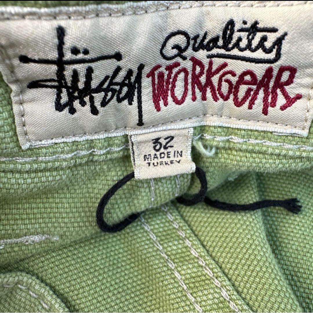 Stüssy WORKGEAR ワークパンツ 32 ライトグリーン