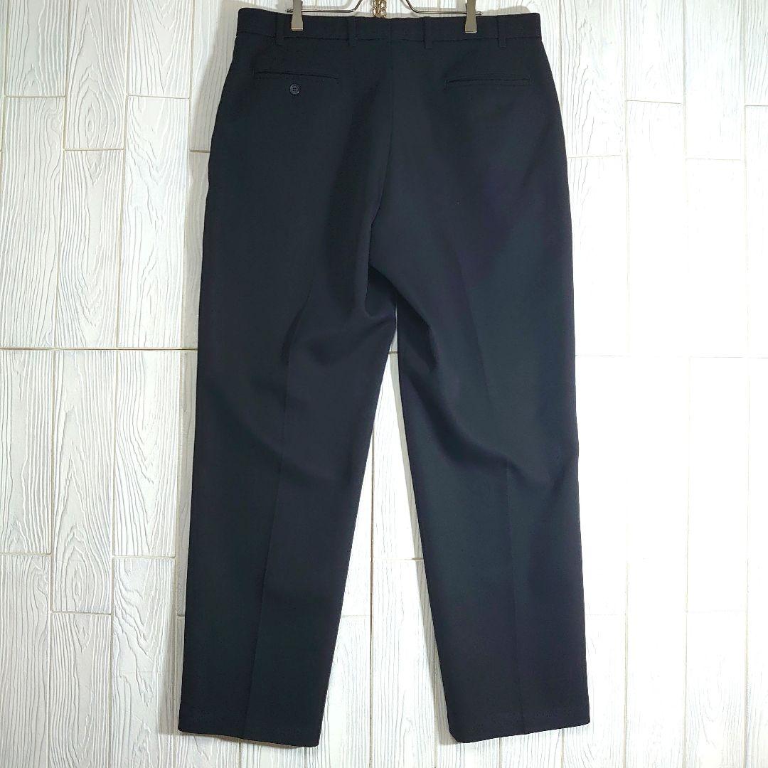 人気 リーバイス アクションスラックス W38L31 ブラック ポリパンツ 古着