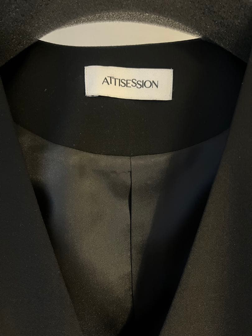 ＜ATTISESSION＞ツイル ボクシー ジャケット