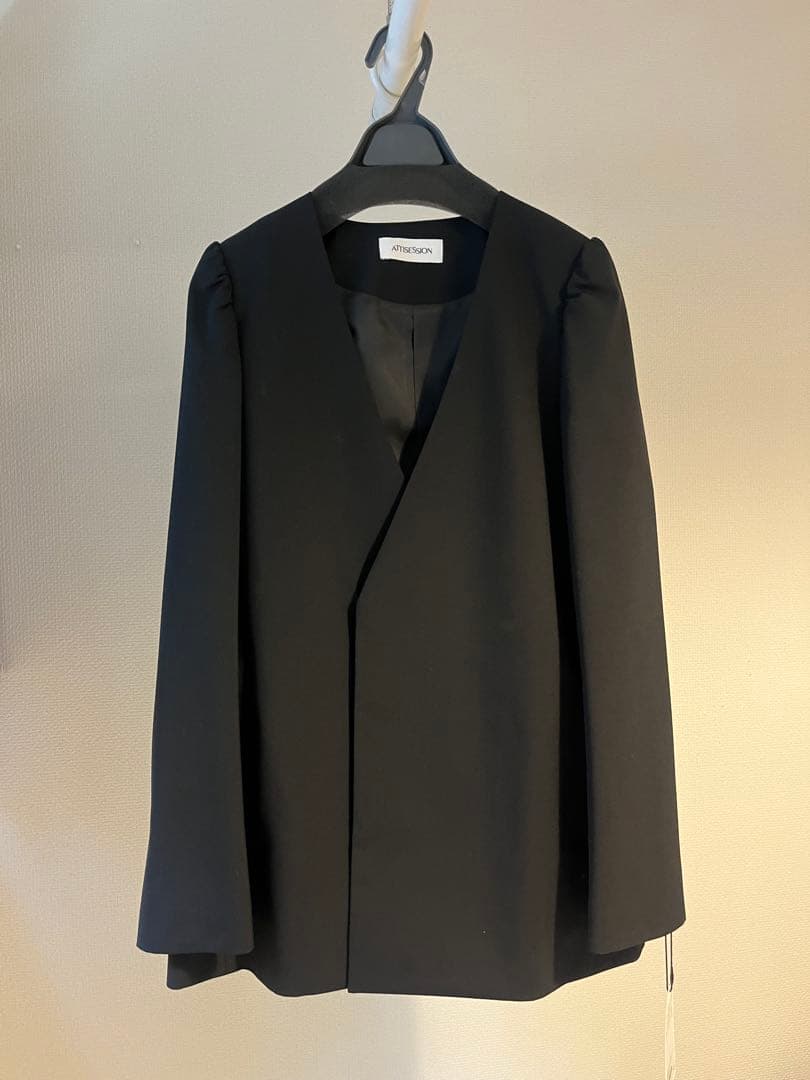 ＜ATTISESSION＞ツイル ボクシー ジャケット