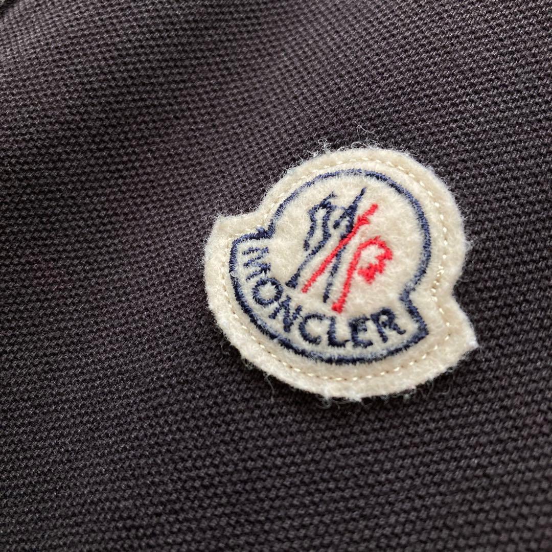 MONCLER モンクレール 黒ポロシャツ メンズ L