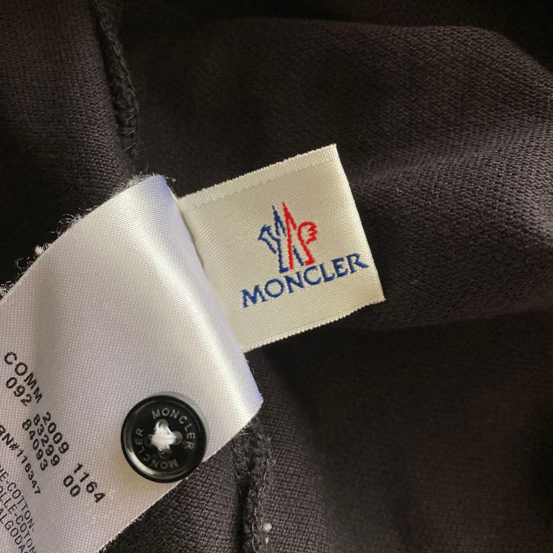 MONCLER モンクレール 黒ポロシャツ メンズ L