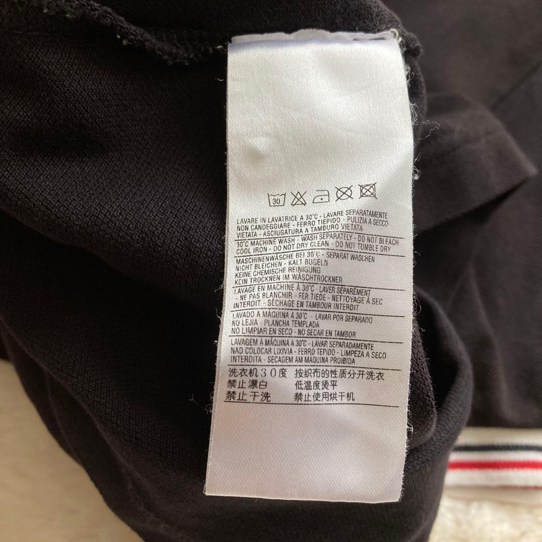 MONCLER モンクレール 黒ポロシャツ メンズ L