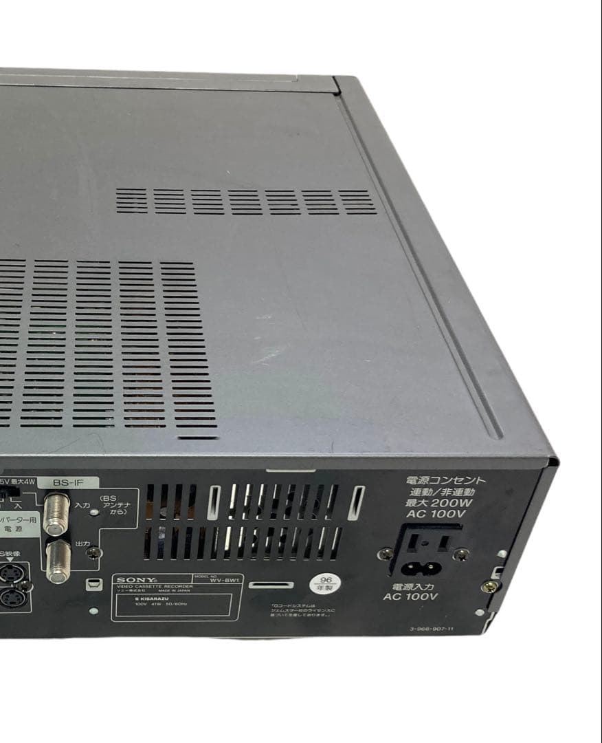 【Hi8のみ動作良好】SONY Hi8 8ミリ WV-BW1 Hi8のみ