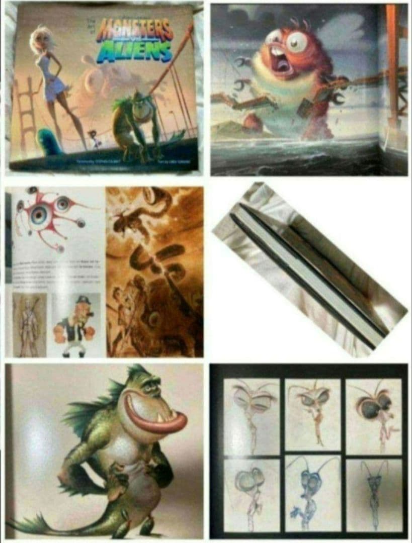 野生の島のロズの制作会社　設定資料集　アートブック　モンスターvsエイリアン