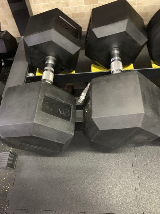 値下げしました　ラバーヘックス  ダンベル  70kg 2個