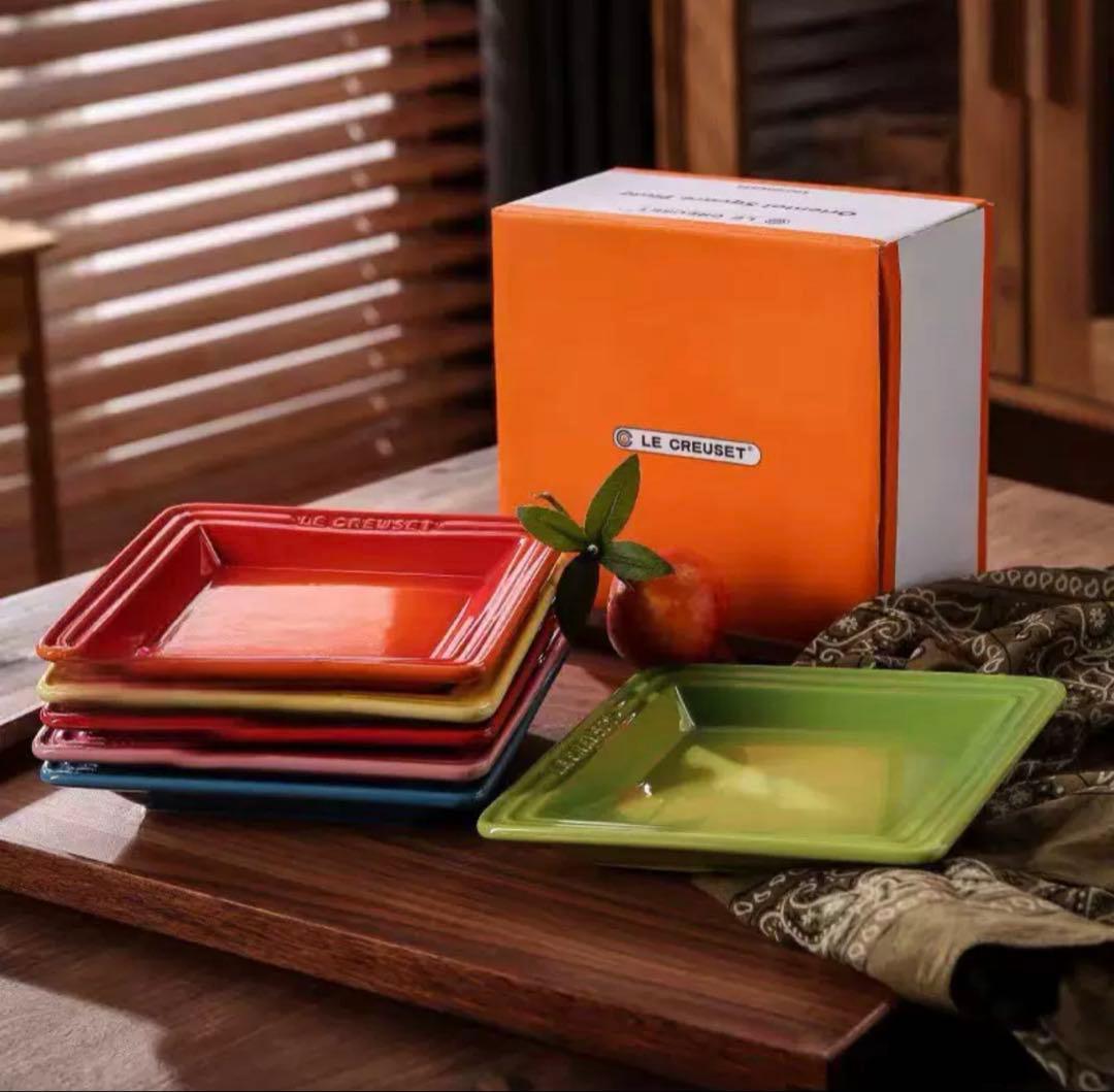 LE CREUSET ル・クルーゼ皿 6枚セット カラフル 陶器