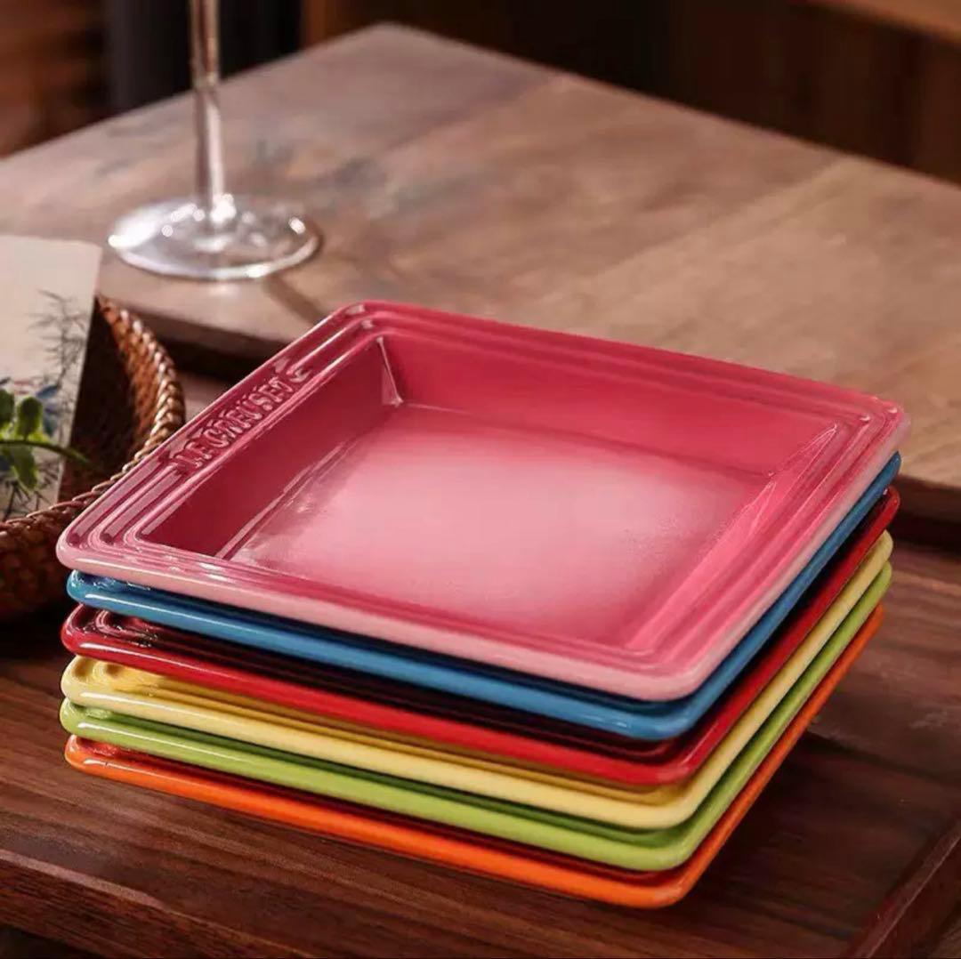 LE CREUSET ル・クルーゼ皿 6枚セット カラフル 陶器