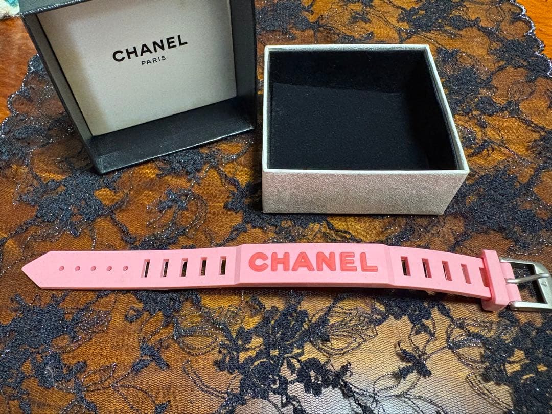 CHANEL ピンク ラバーベルト 約20cm