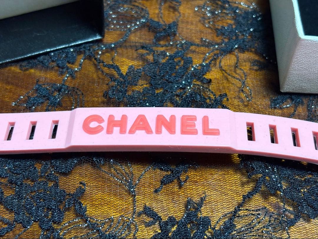 CHANEL ピンク ラバーベルト 約20cm