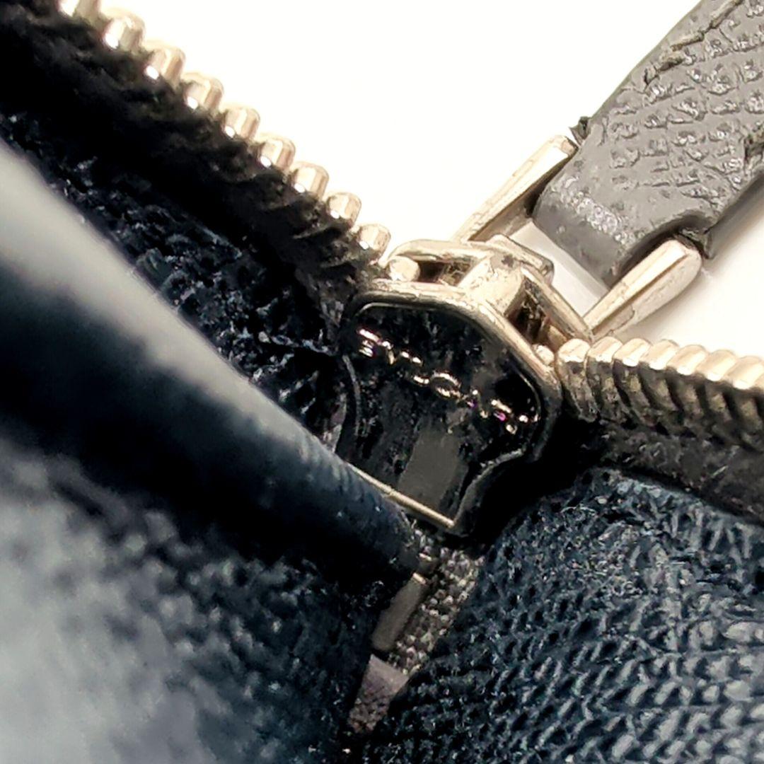 未使用級 BVLGARI ブルガリマン 長財布 サークル 本革 グレー IC搭載