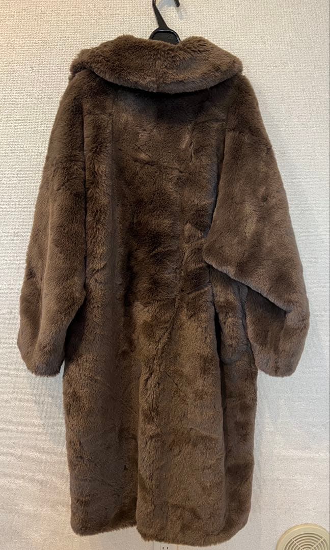 think fur　Rex Like Fur Cocoon Coat