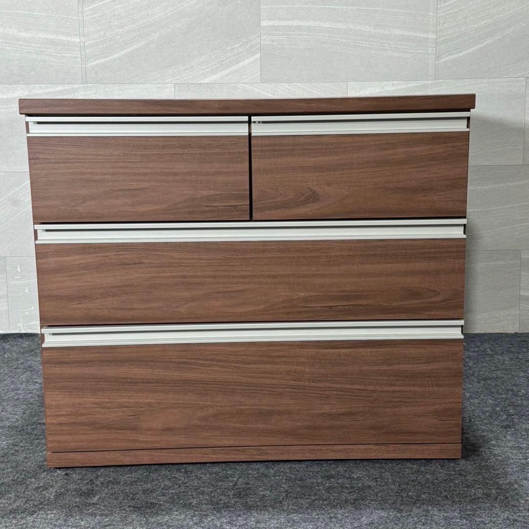 ニトリ 収納 チェスト 幅75cm トラウト 75-3 MBR d3890