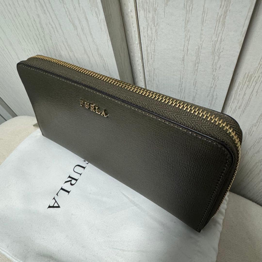 フルラ 長財布 オリーブ グリーン系 新品 未使用 バビロン