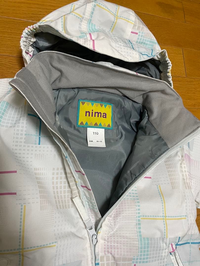 値下げ！　NIMA キッズスノーウェアセット 110 帽子2点付き