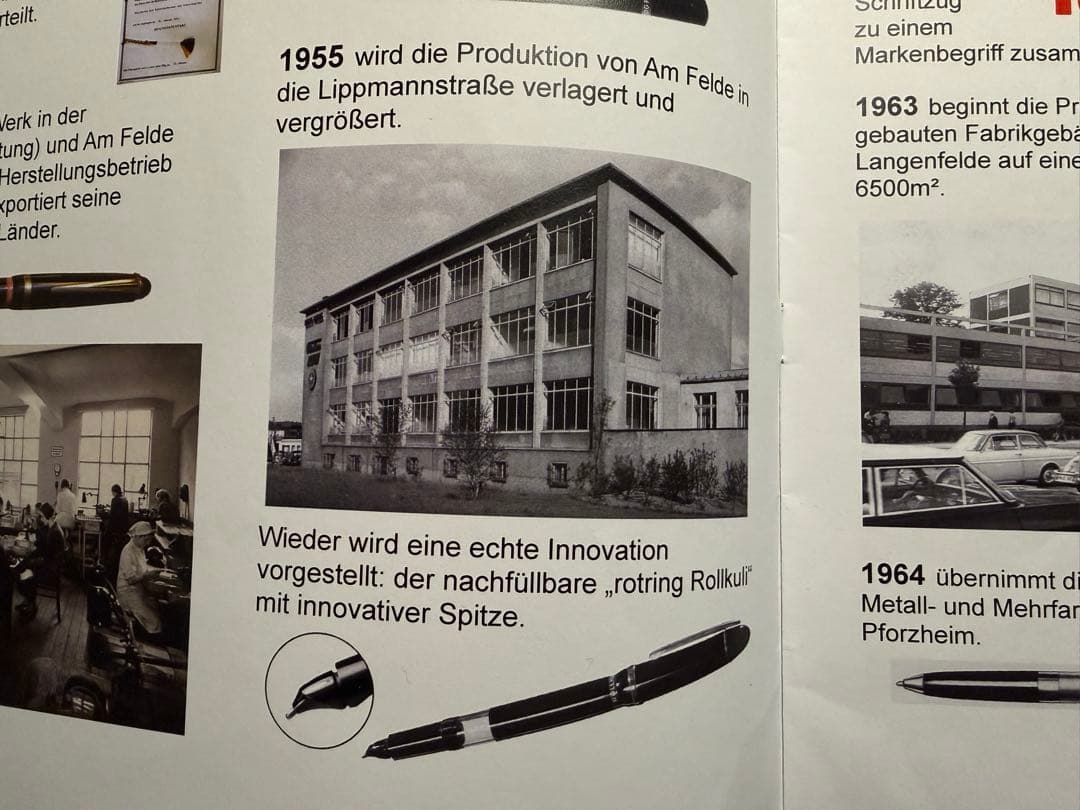 ロットリング ロールクリ 透明ニブ 万年筆 セルロイド/エボナイト 廃番製品