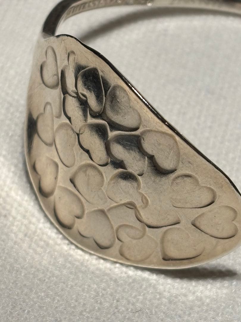 専用❗️シルバースプーン　ティファニー　ハート模様 オープンバングル
