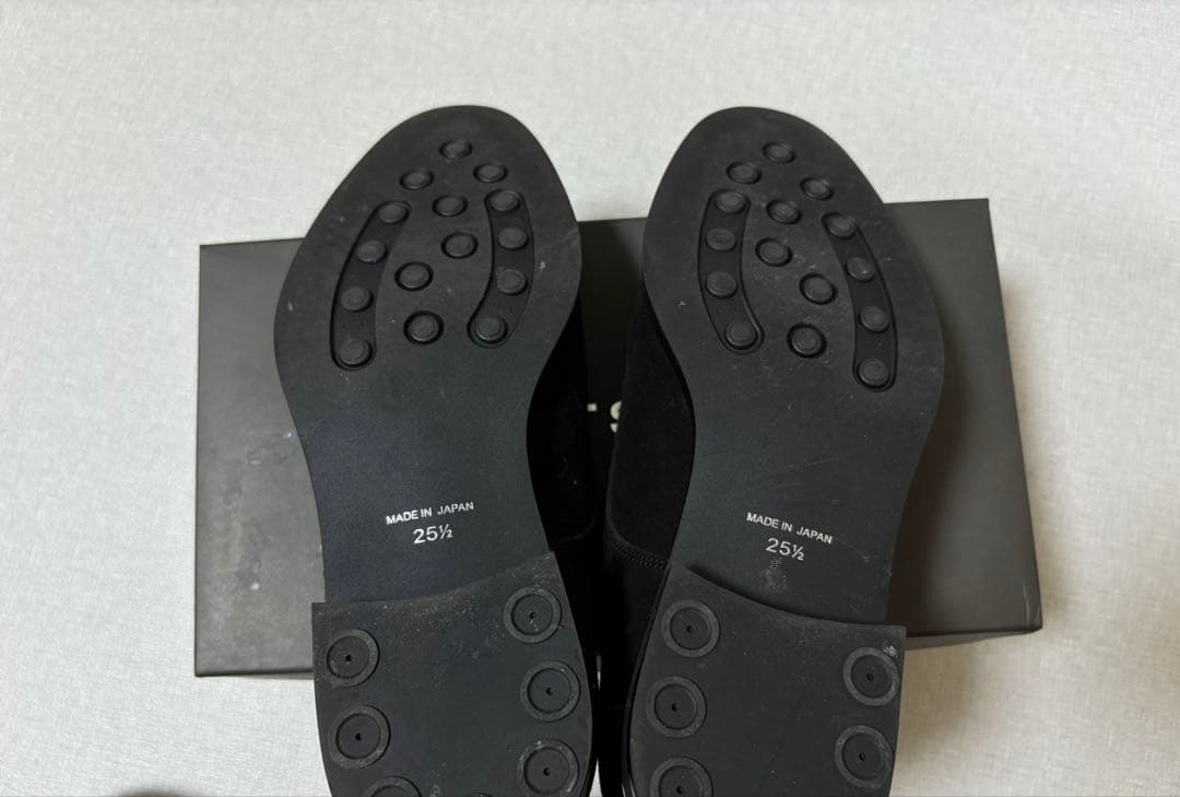 スーツセレクト　ブラック スエード ダブルモンクストラップ ドレスシューズ