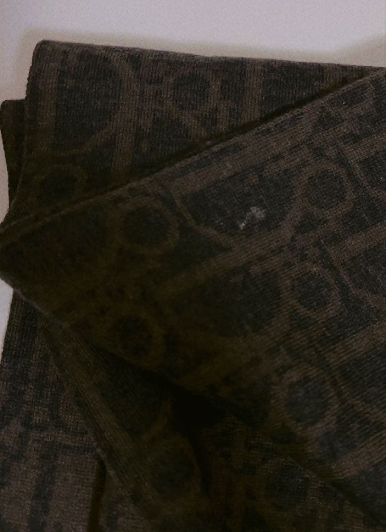 クリスチャンディオールChristianDior マフラー　ブラウン　男女兼用