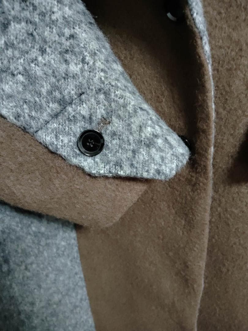 Eimee Law ミックスシャギー配色ロングコート