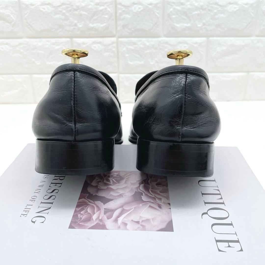 Salvatore Ferragamo ガンチーニ ブラックレザー ローファー