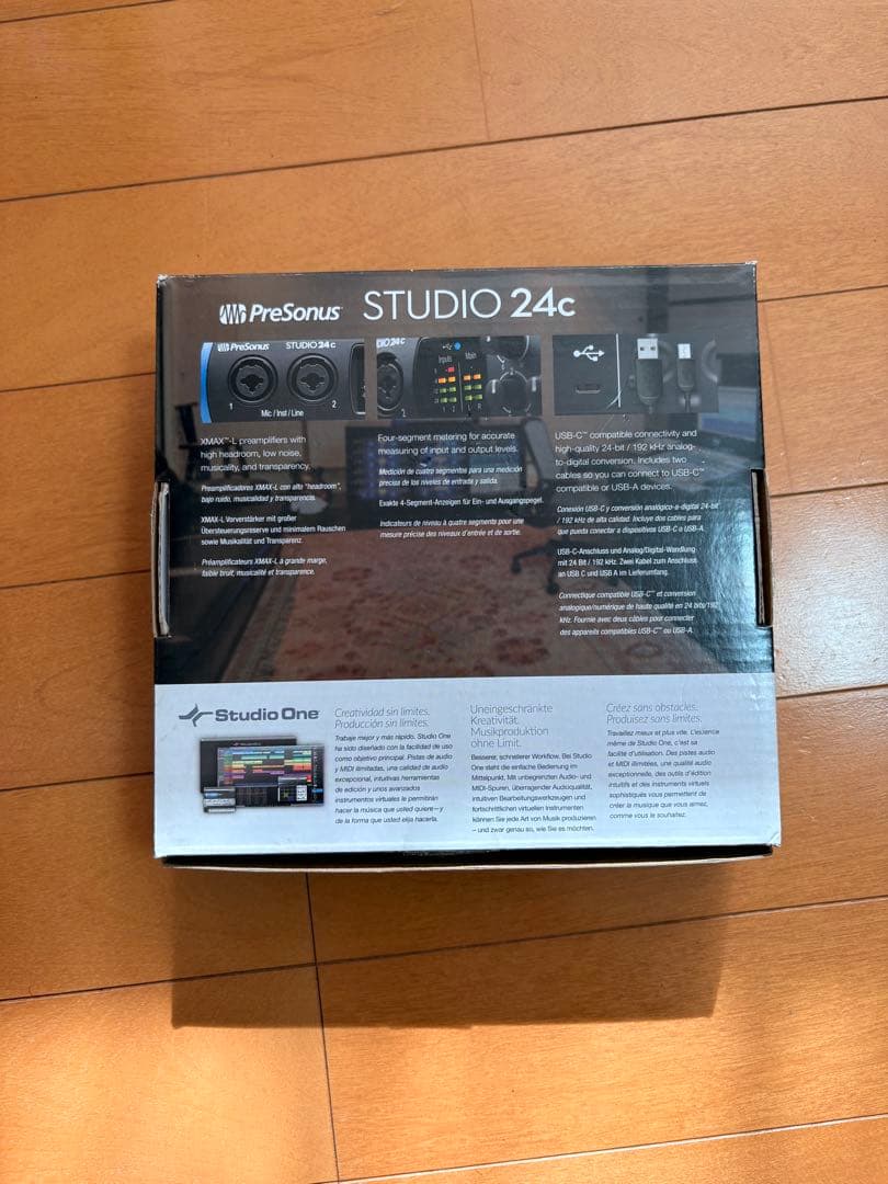 PreSonus Studio 24c インターフェイス　箱、ケーブル付属