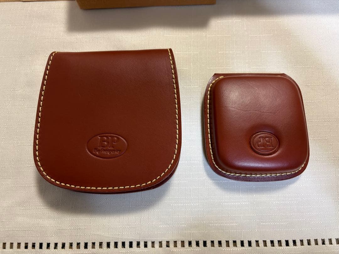 BP 日本製　牛革　二つ折り財布　ケース　　新品　ブラウン