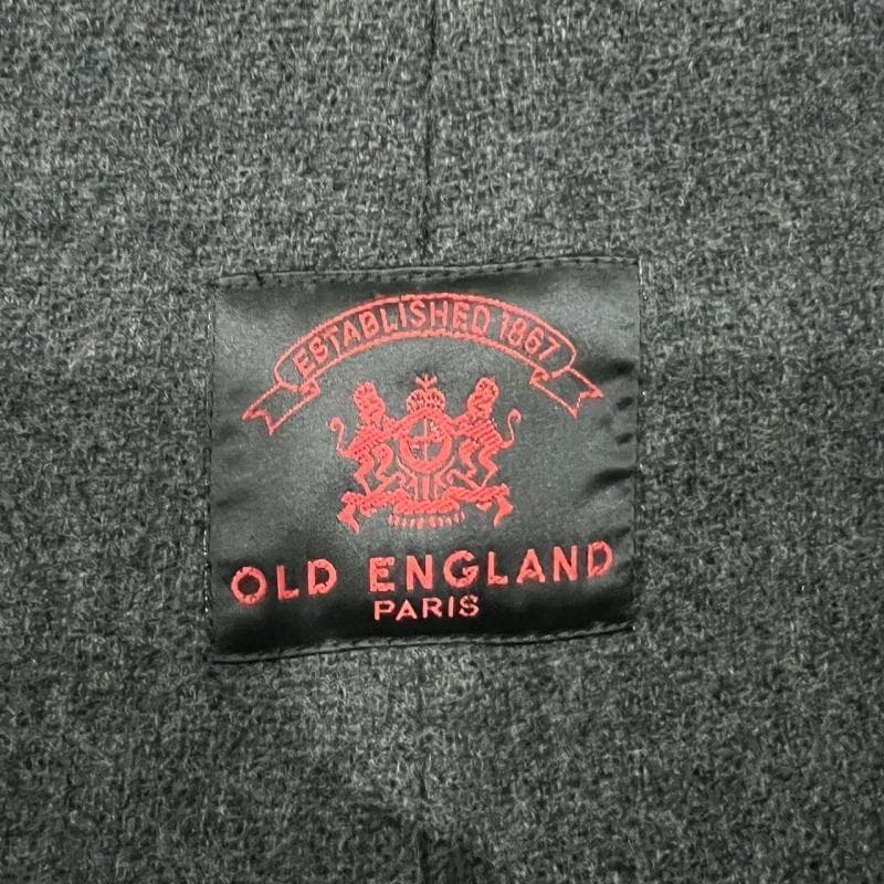 OLD ENGLAND　ダッフルコート　ヘリンボーン ムーアブルック グレー