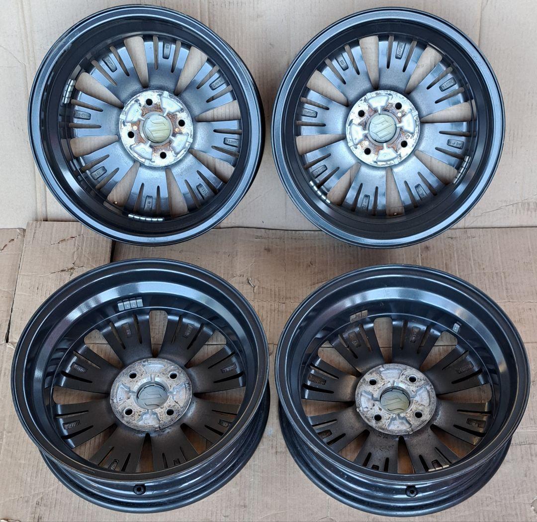 TOMO様スズキ スペーシア カスタム MK53S 純正ホイール15インチ 4本