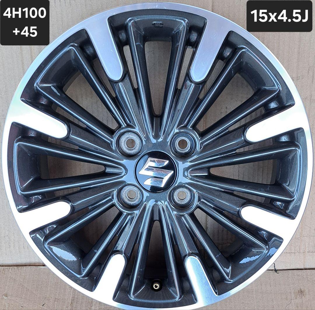 TOMO様スズキ スペーシア カスタム MK53S 純正ホイール15インチ 4本