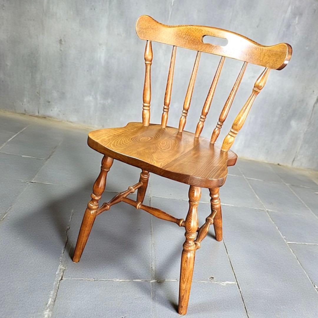 HR912 柏木工　ウィンザーチェア　ダイニングチェア　スピンドルバック