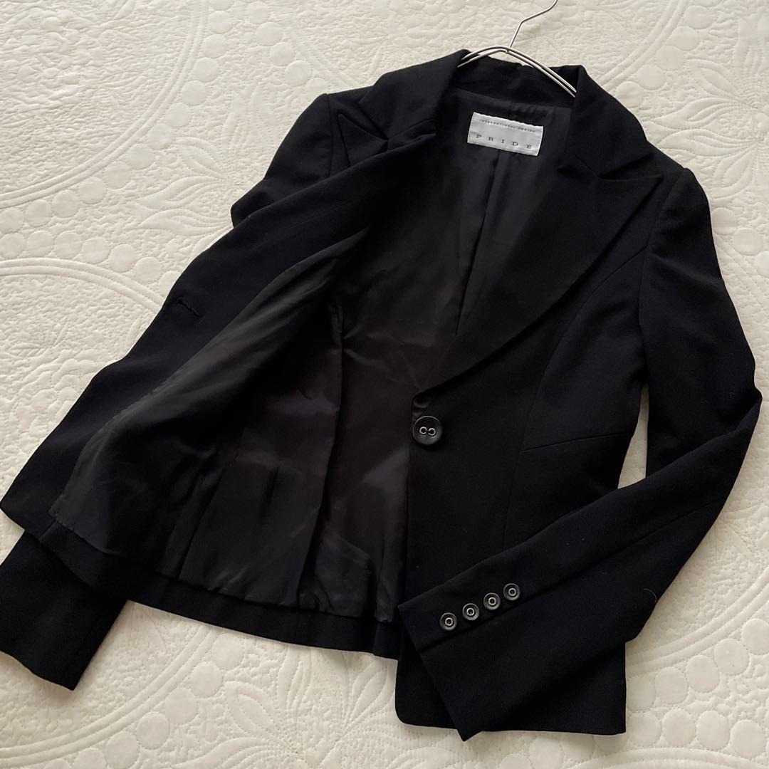 高級　キング　PRIDE プライド　テーラードジャケット　ブラック