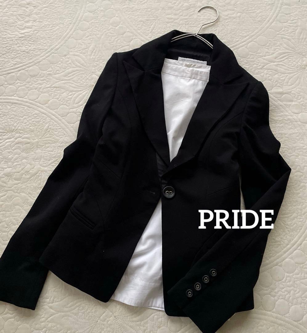 高級　キング　PRIDE プライド　テーラードジャケット　ブラック