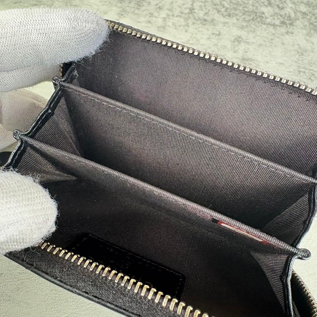 CHANEL ラムスキン　カメリアモチーフ　ケース　カードケース