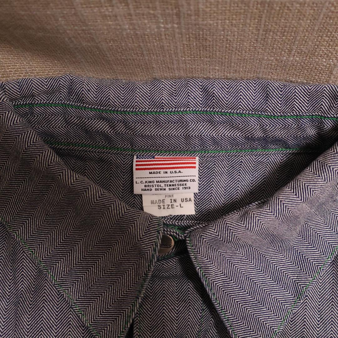 ポインターブラックラベル ヘリンボーン カバーオール US-L日本XLサイズ